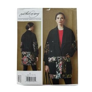 VOGUE Rachel Comey Jacket Pattern Uncut V1563 6/8/10/12/14 Pockets Contrast